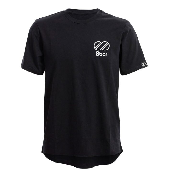 8bar logo t-shirt schwarz
